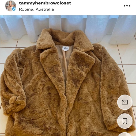 ❌SOLD❌Tiger Mist Faux Fur Coat 🤎NWOT - Picture 6 of 10
